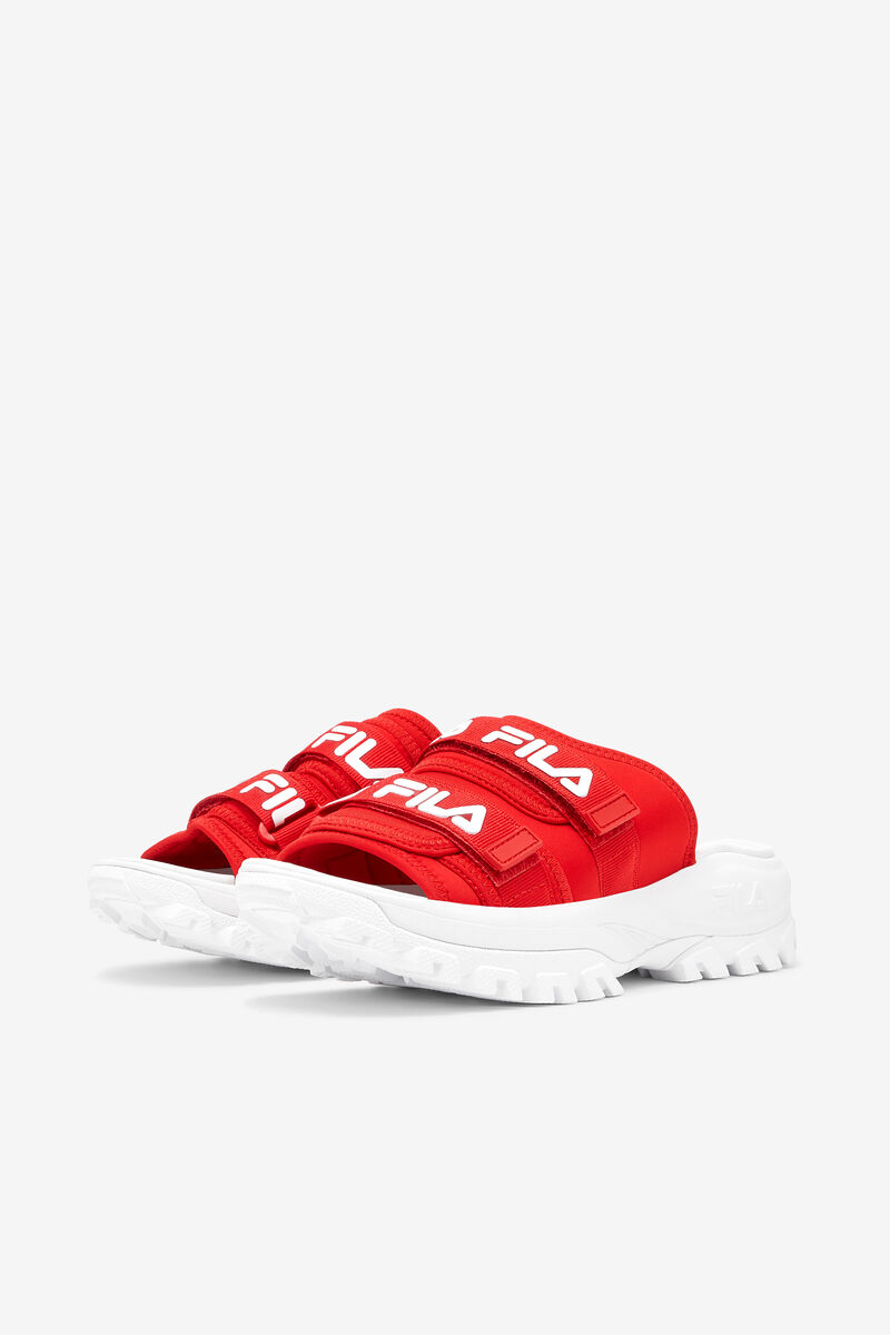 Fila Outdoor Slide Red / White / White | R3C4yRSAJtZ