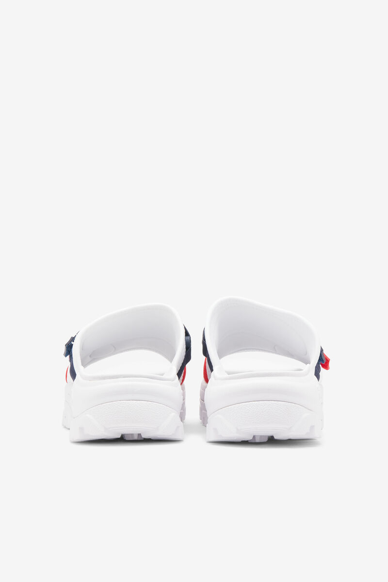 Fila Outdoor Slide White / Navy / Red | t9nAac78zXW