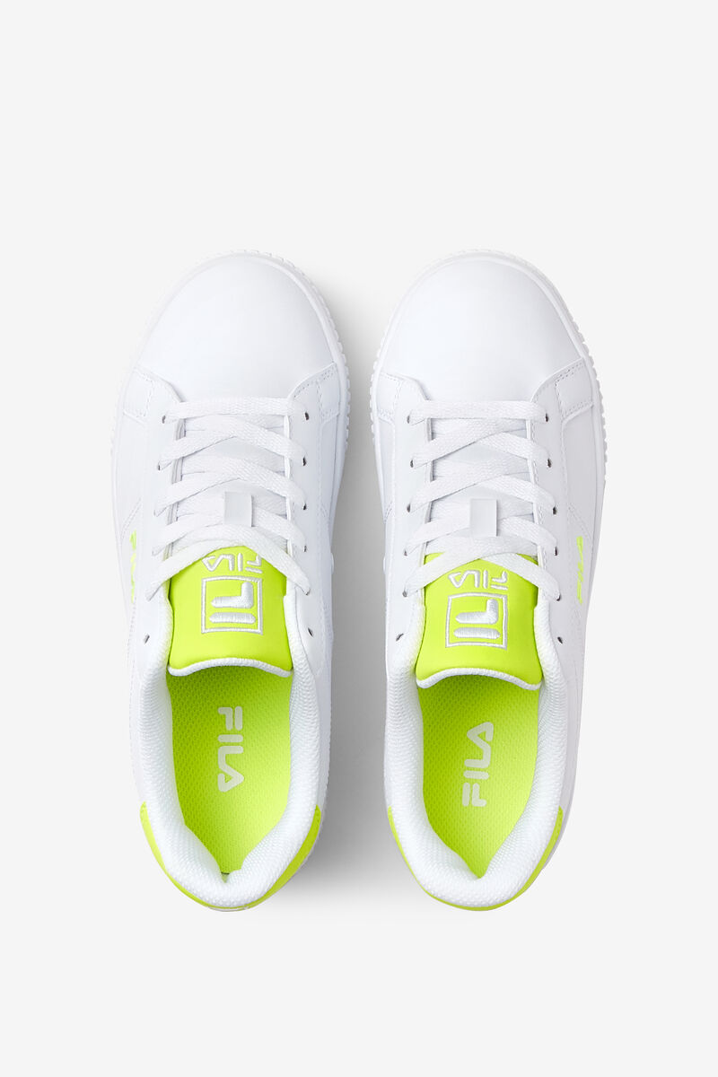 Fila Panache 19 White / White / Yellow | YG3ZiimWEg8