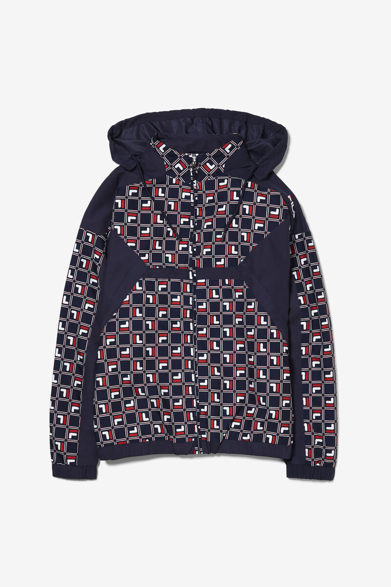 Fila Paride Windbreaker Navy / Red / White | 3IiXTZAcCOE