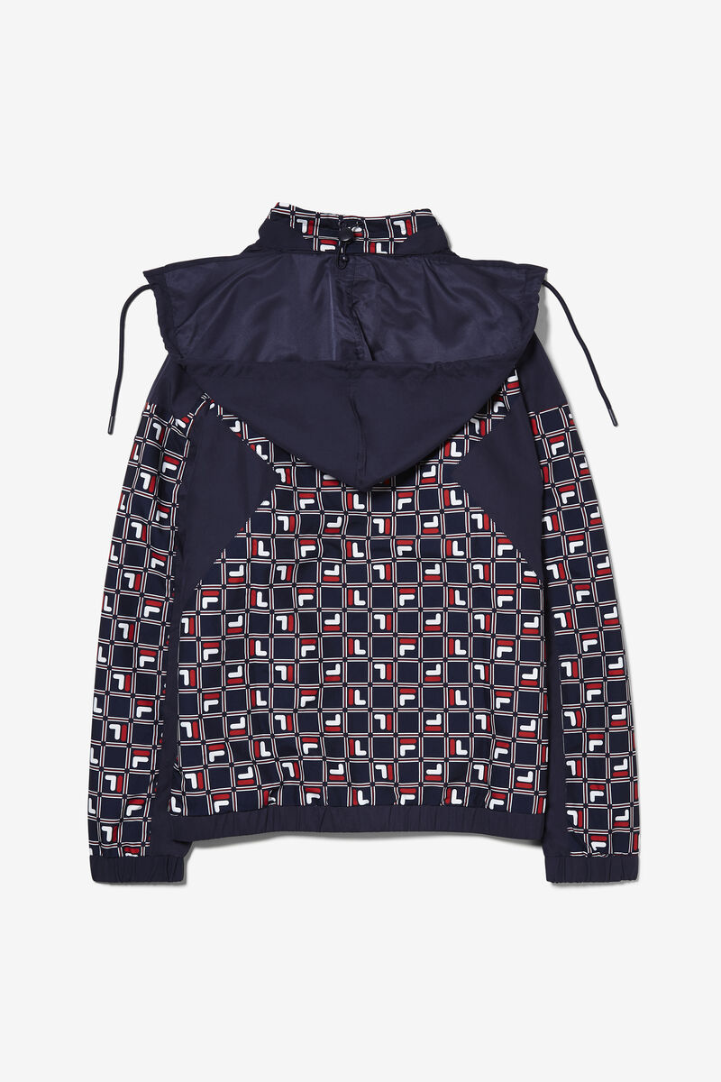 Fila Paride Windbreaker Navy / Red / White | 3IiXTZAcCOE