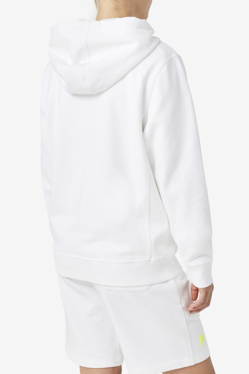 Fila Phoenix Hoodie White / Yellow | QjtzD1GlEaS