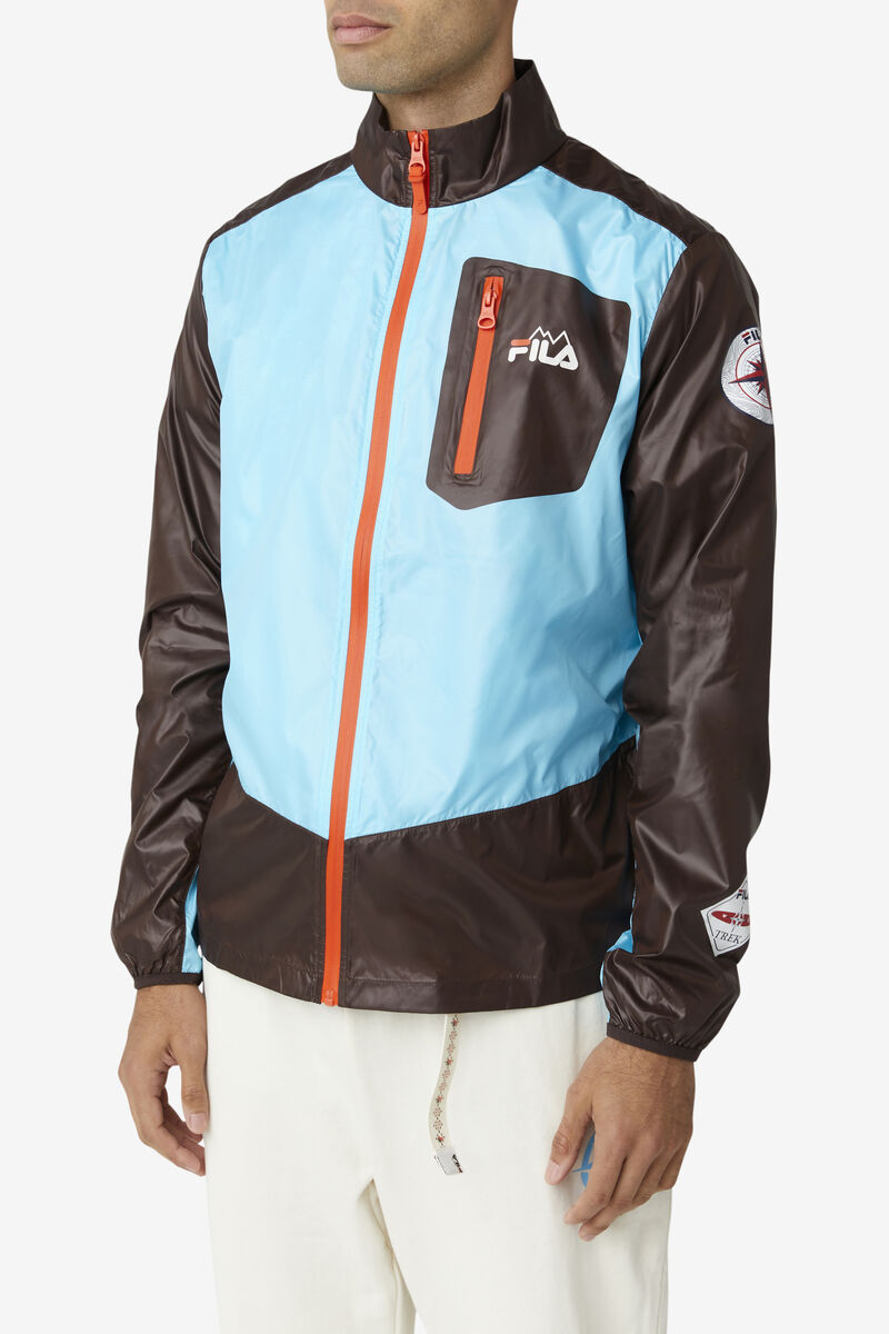 Fila Pinnacle Jacket Blue / Orange | QJJ6My5gbU9