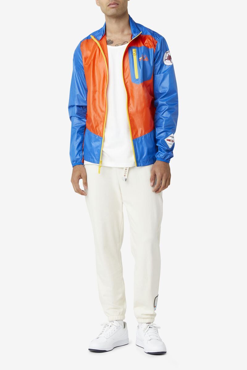 Fila Pinnacle Jacket Orange / Blue / Lemon | GlEsenXzy2X