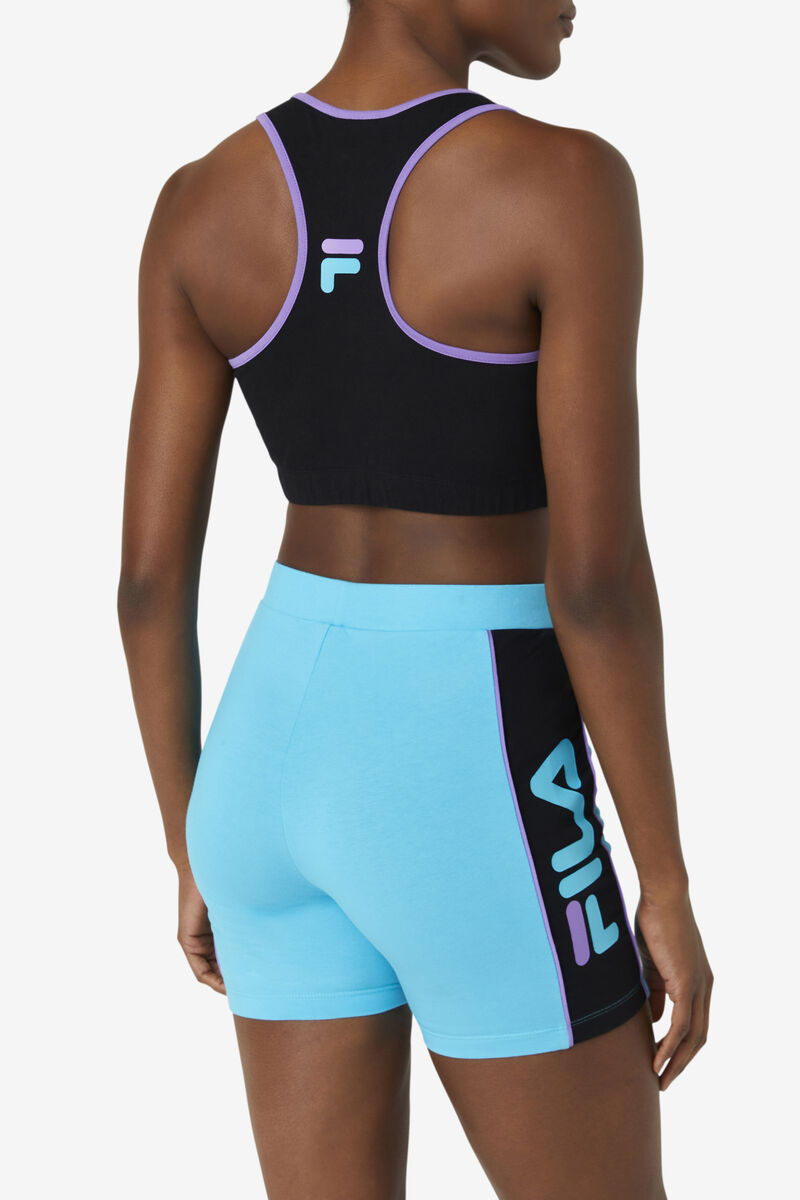 Fila Poesia Bra Top Black / Blue / Purple | LPdUMq1TBYy