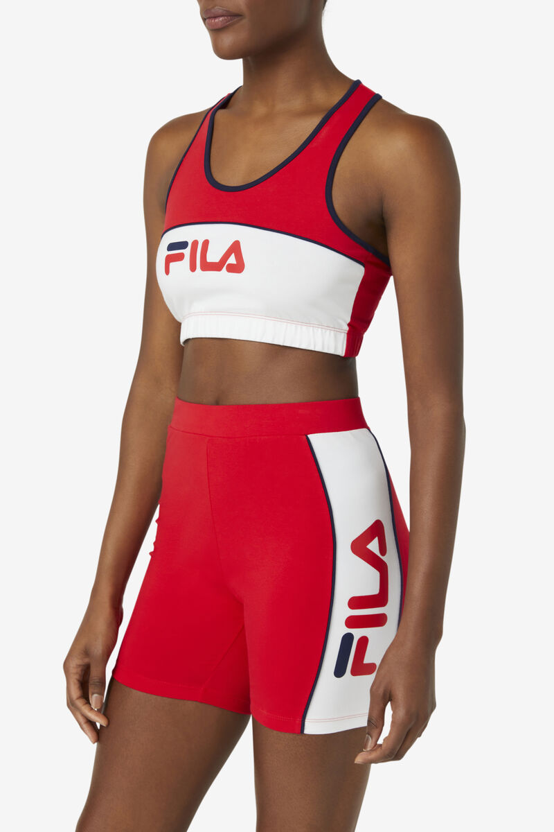 Fila Poesia Bra Top Red / White / Navy | Qfl4LJaZu4u