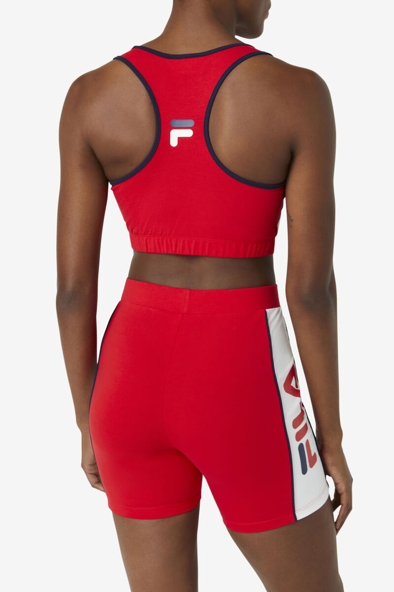 Fila Poesia Bra Top Red / White / Navy | Qfl4LJaZu4u