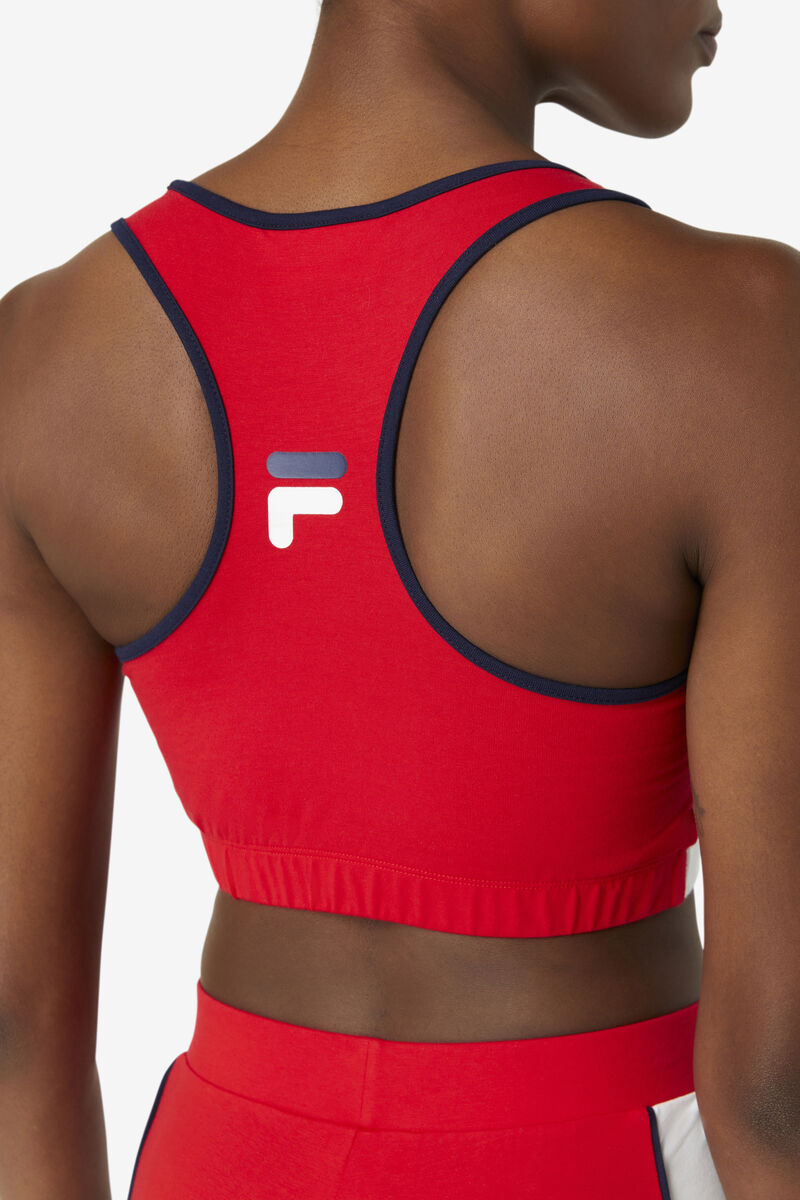 Fila Poesia Bra Top Red / White / Navy | Qfl4LJaZu4u