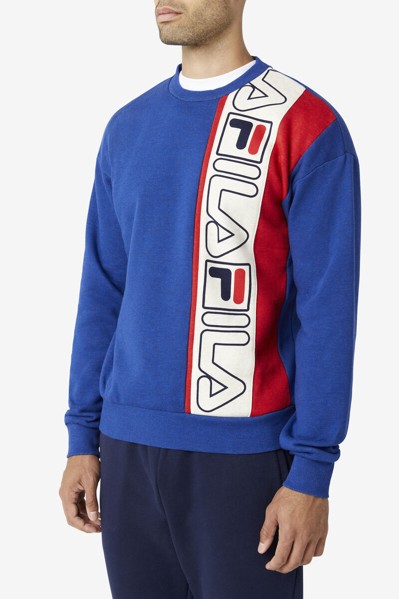 Fila Powel Crew Blue / Red | tb1sTFlYDVK