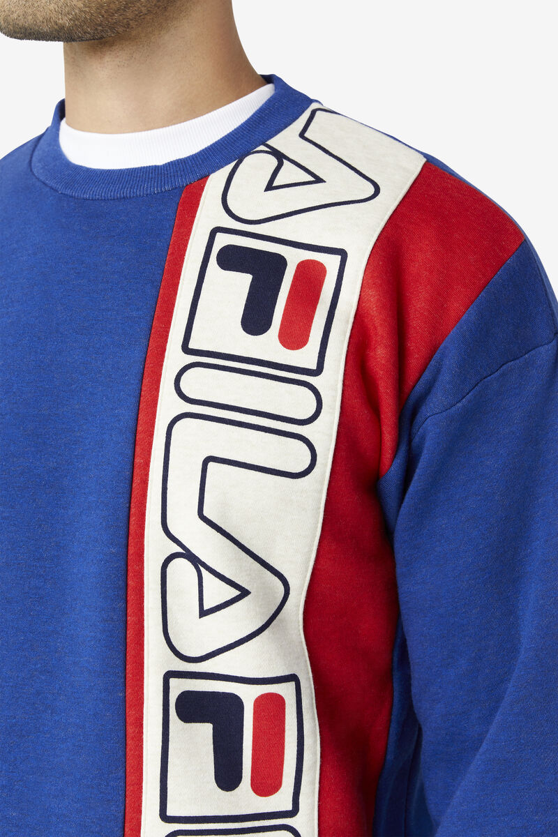 Fila Powel Crew Blue / Red | tb1sTFlYDVK