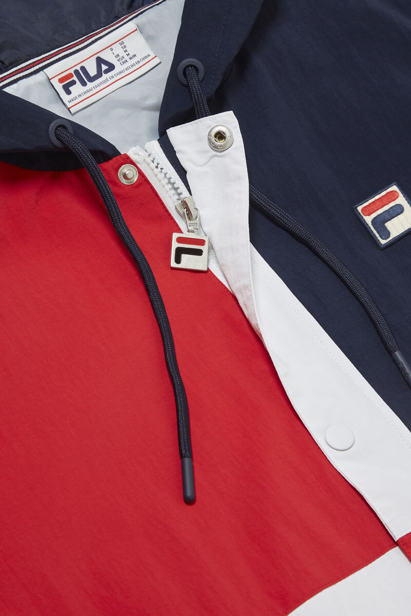 Fila Prentice Wind Jacket Navy / White / Red | HPNcGAKiFST