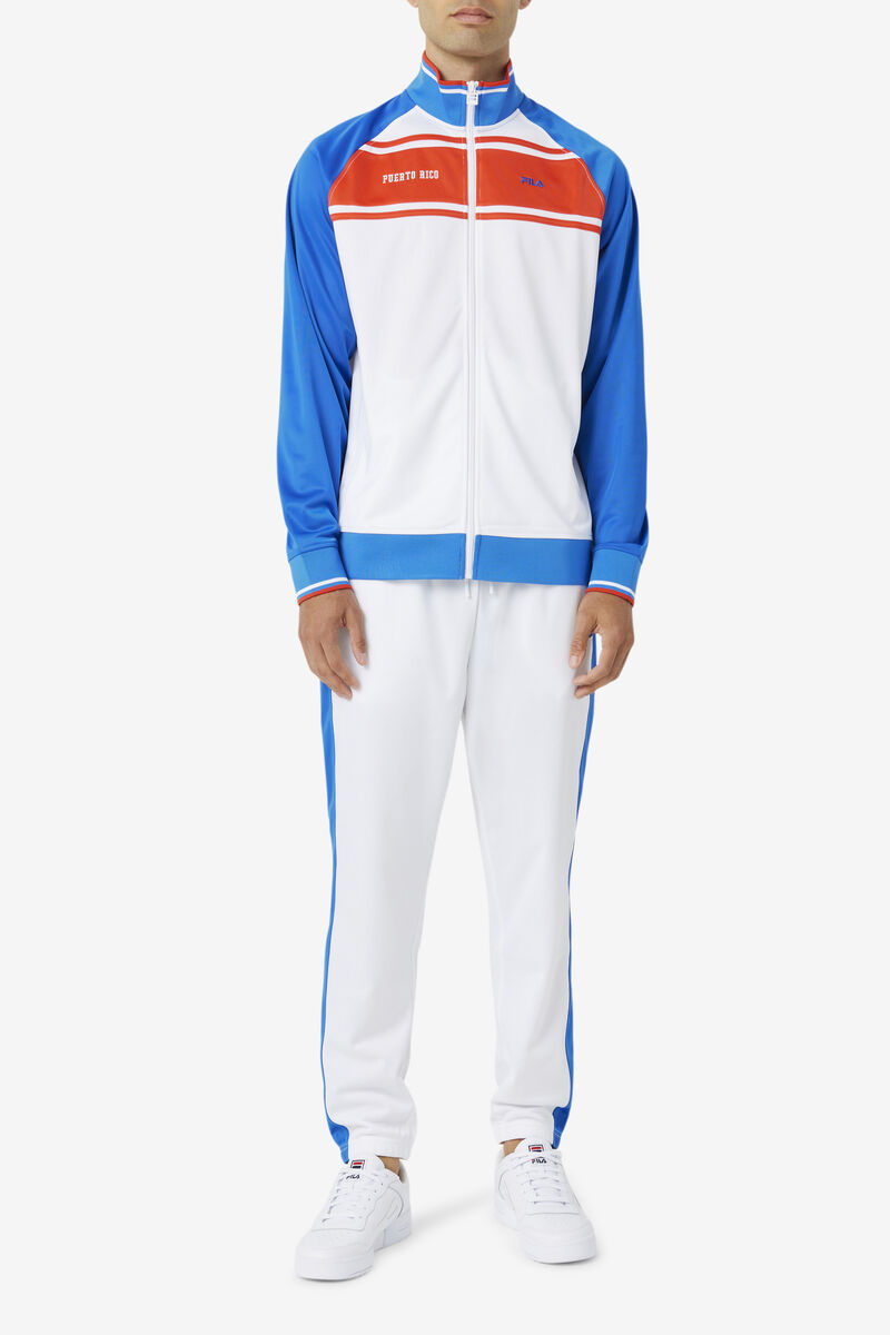 Fila Puerto Rico Pant White / Blue | QAr4i8AwpYP