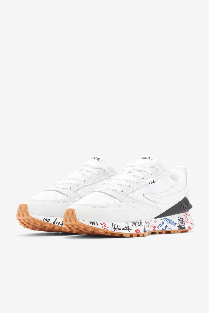 Fila Renno N-generation Scribbles Graffiti Shoes | Fila White / Black / Multicolor | LDCdGELKj6G