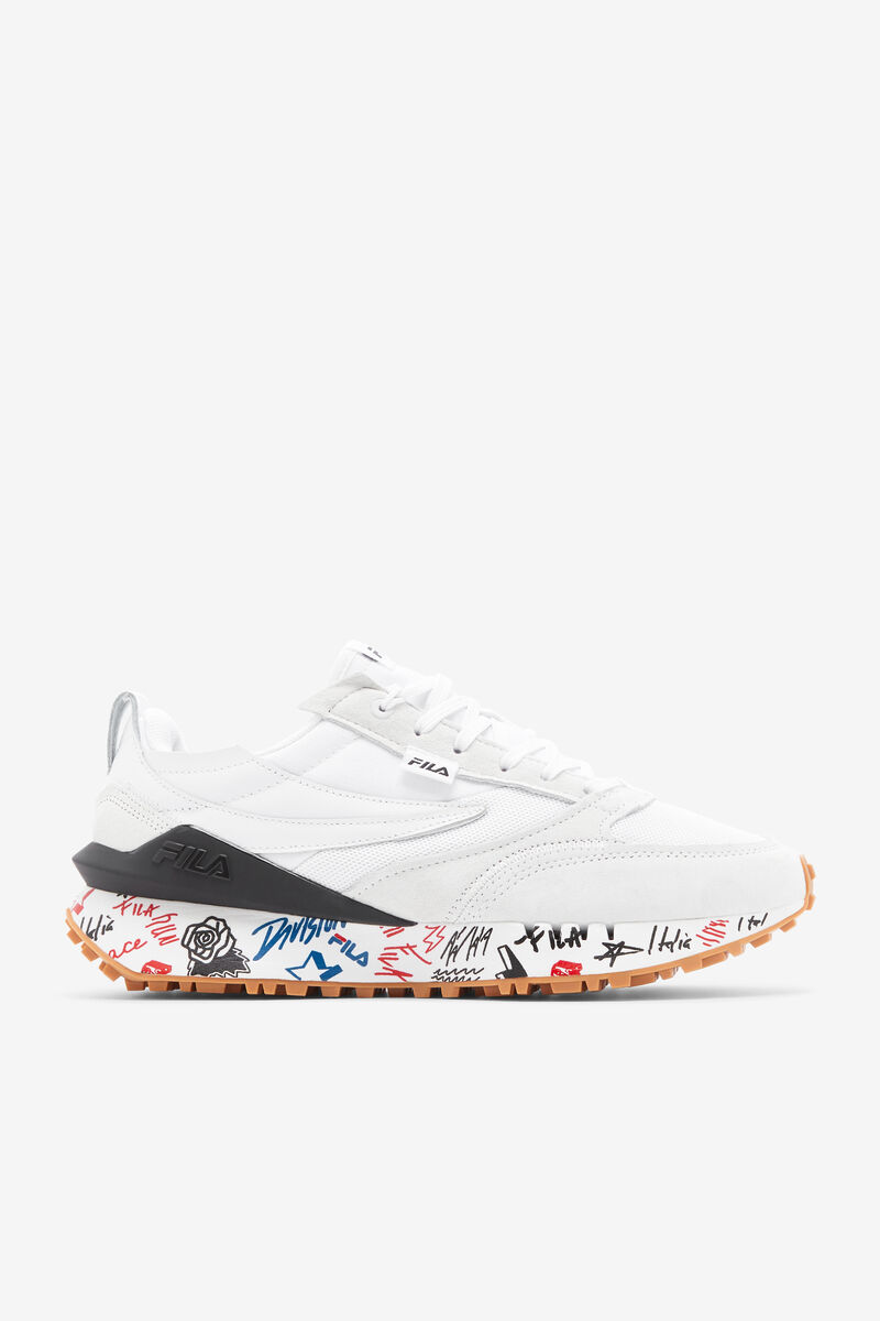 Fila Renno N-generation Scribbles Graffiti Shoes | Fila White / Black / Multicolor | LDCdGELKj6G