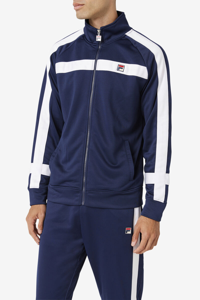 Fila Renzo Jacket Navy / White | 15Tt5BVvcpu