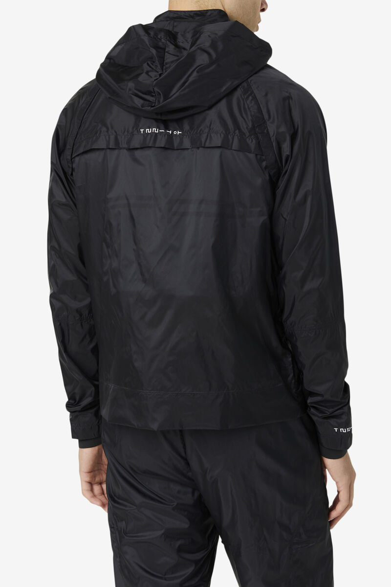 Fila Rigel Windbreaker Black / White / White | fFRq6WbKmO6