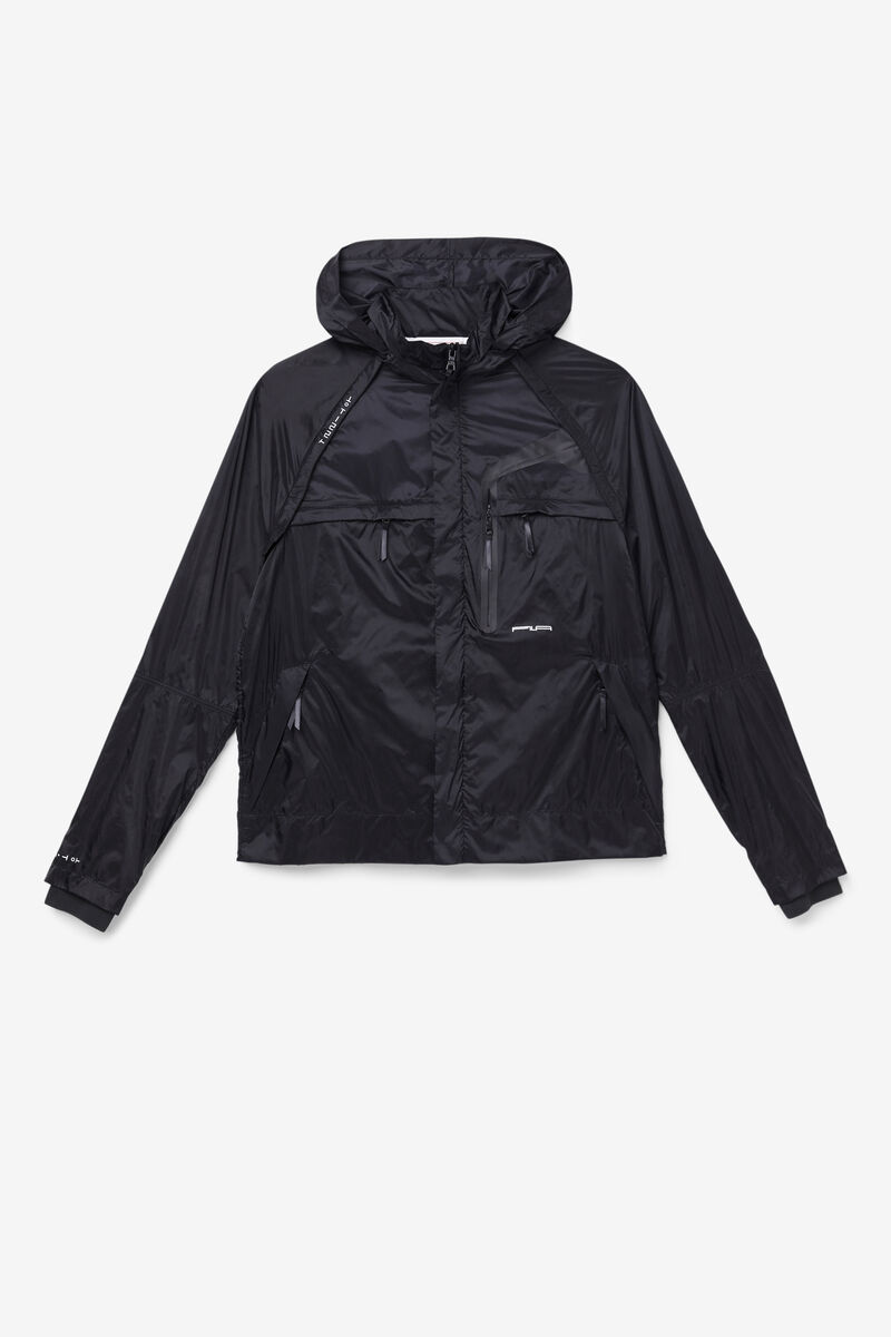 Fila Rigel Windbreaker Black / White / White | fFRq6WbKmO6