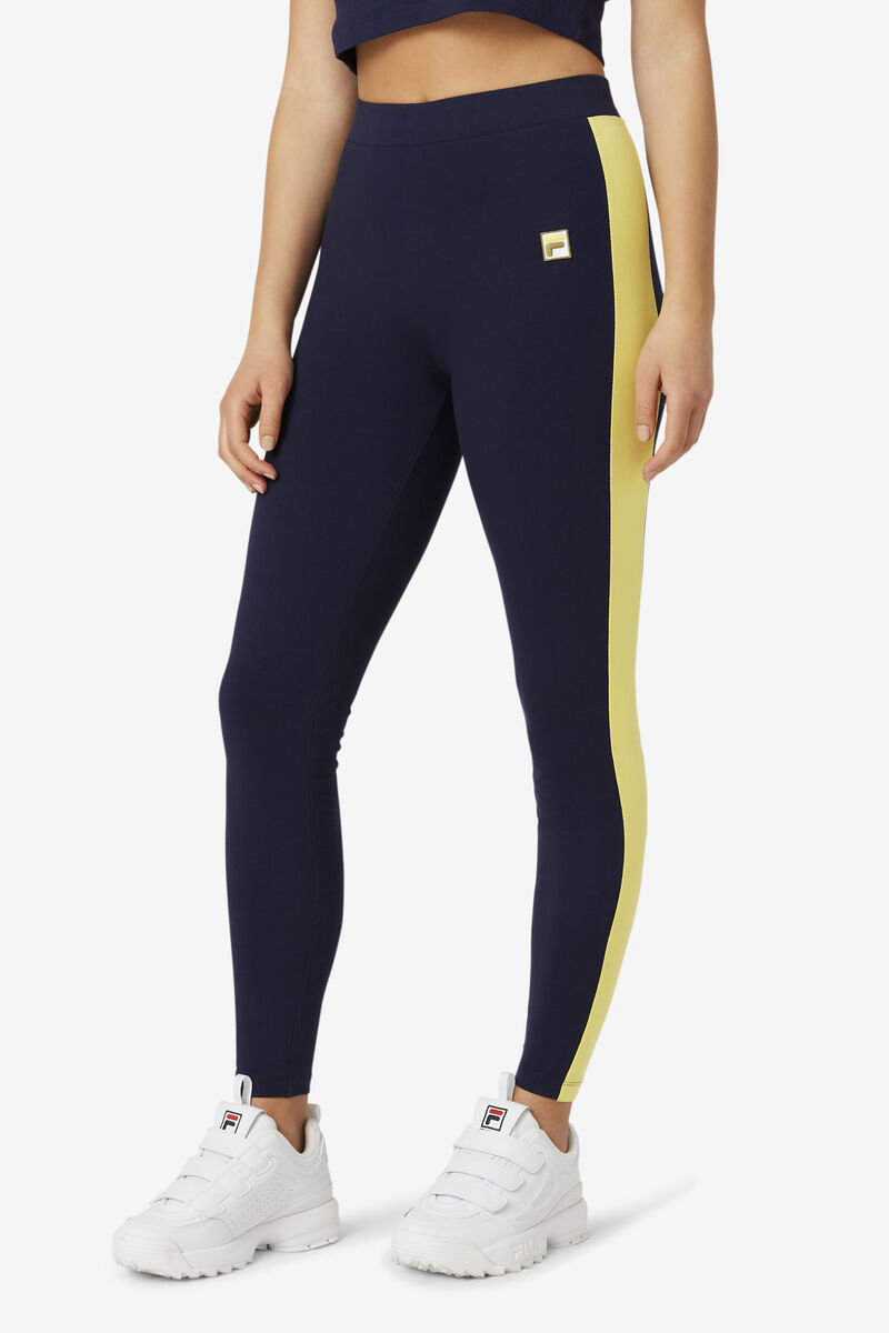 Fila Riviera Legging Navy / Olive | rVioHYvRy8L