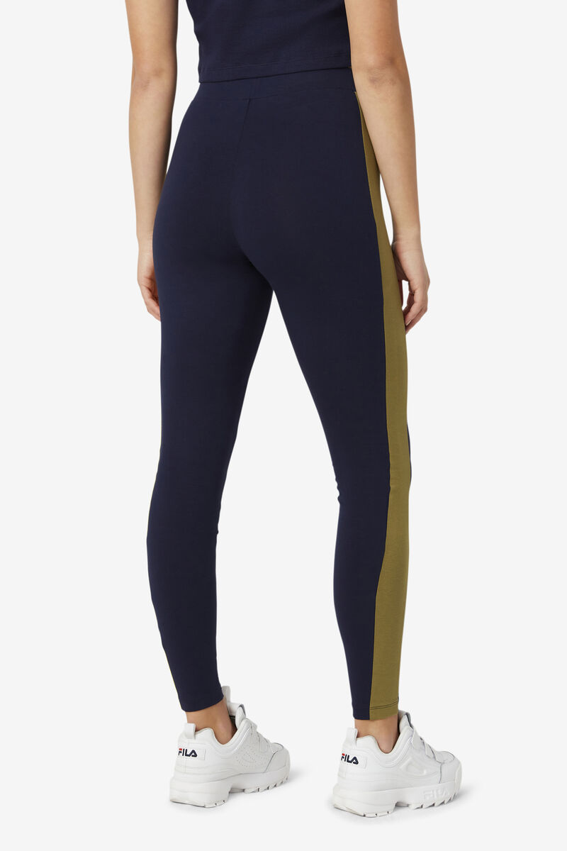 Fila Riviera Legging Navy / Olive | rVioHYvRy8L