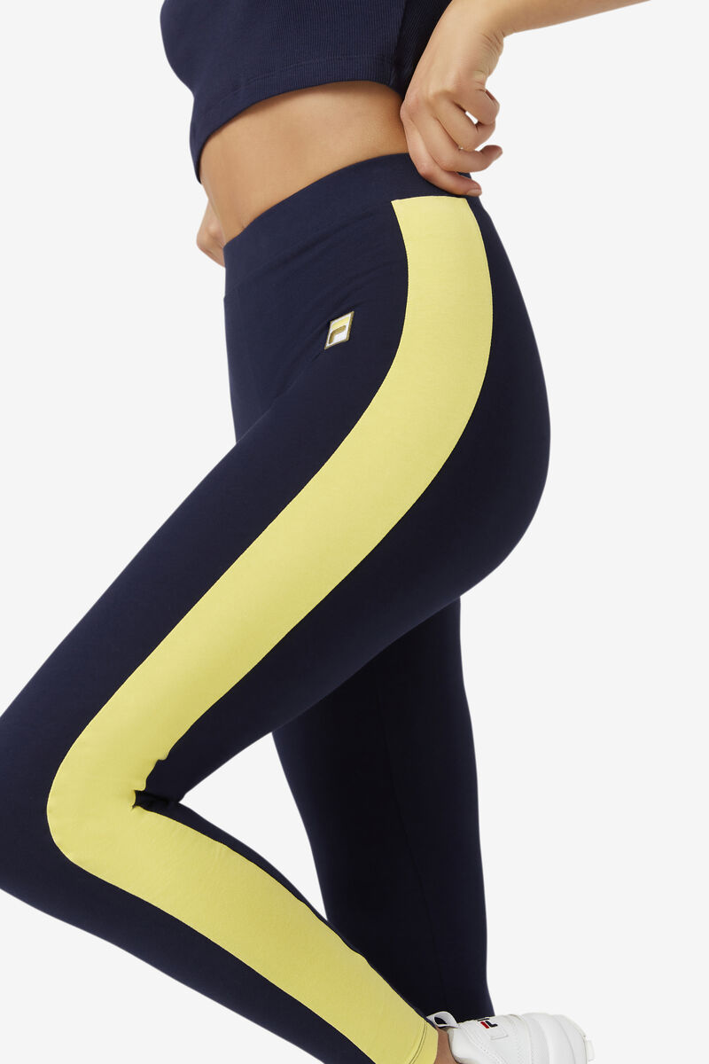 Fila Riviera Legging Navy / Olive | rVioHYvRy8L