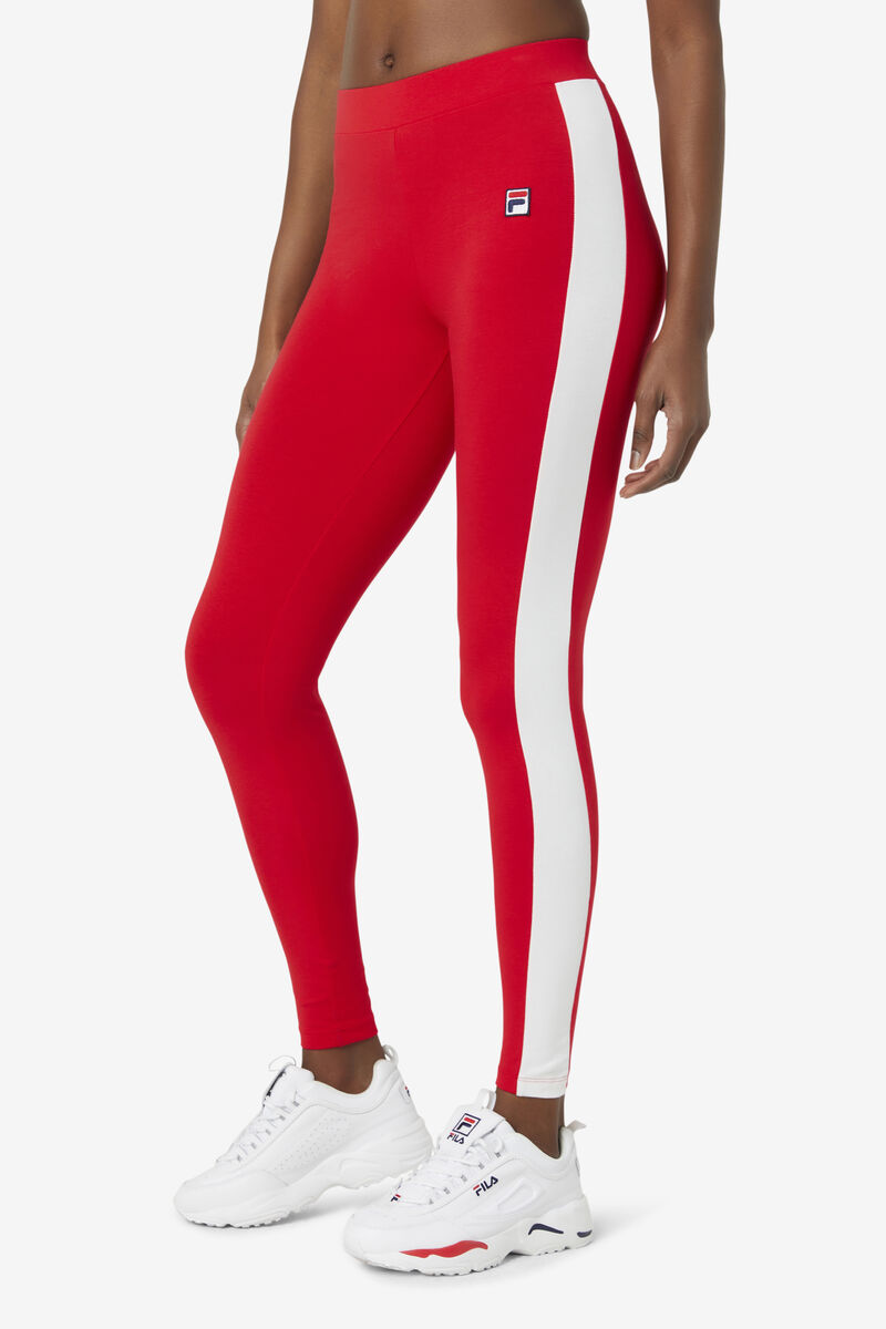 Fila Riviera Legging Red / Navy / White | 6SdDckbnUat