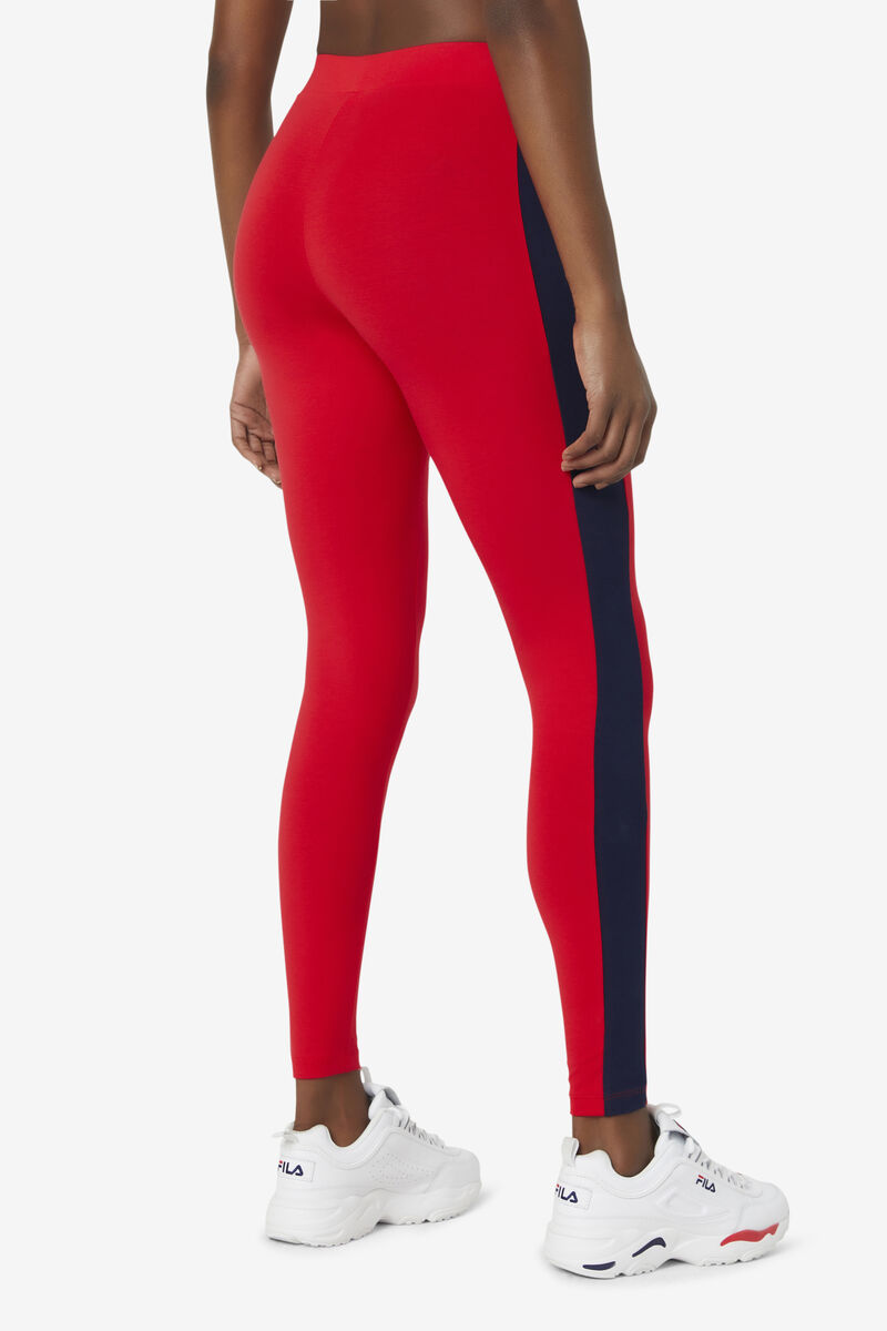 Fila Riviera Legging Red / Navy / White | 6SdDckbnUat