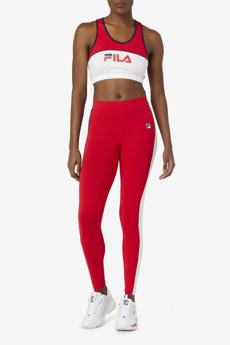 Fila Riviera Legging Red / Navy / White | 6SdDckbnUat