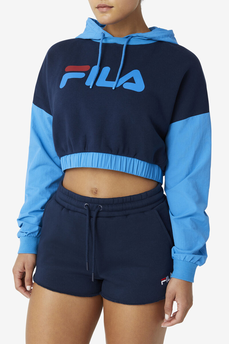 Fila Saachi Hoodie Blue / Navy / Red | Py3e386OA6C