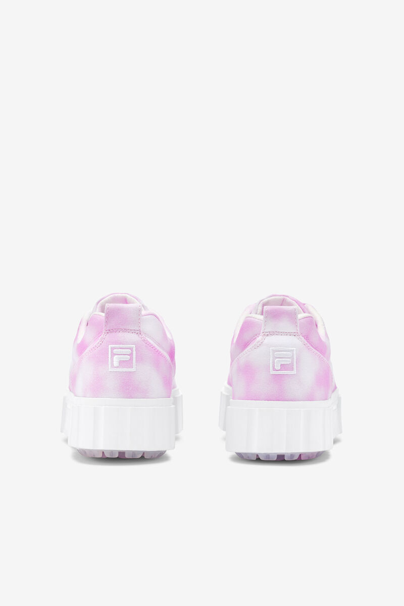 Fila Sandblast Low Mottled Tie Dye Lavender / White / White | 1u56WETTLs5