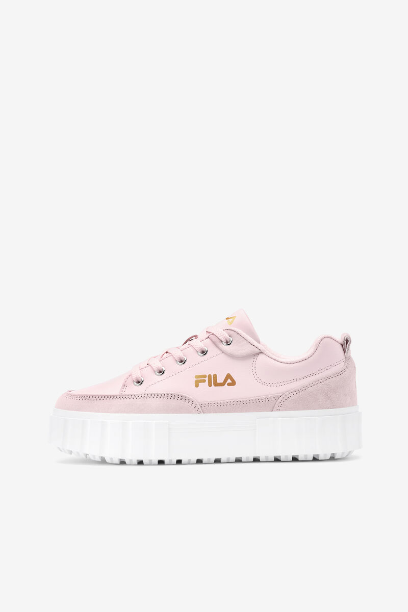 Fila Sandblast Low Pink / White / Metal Gold | h5WonaPEnVg