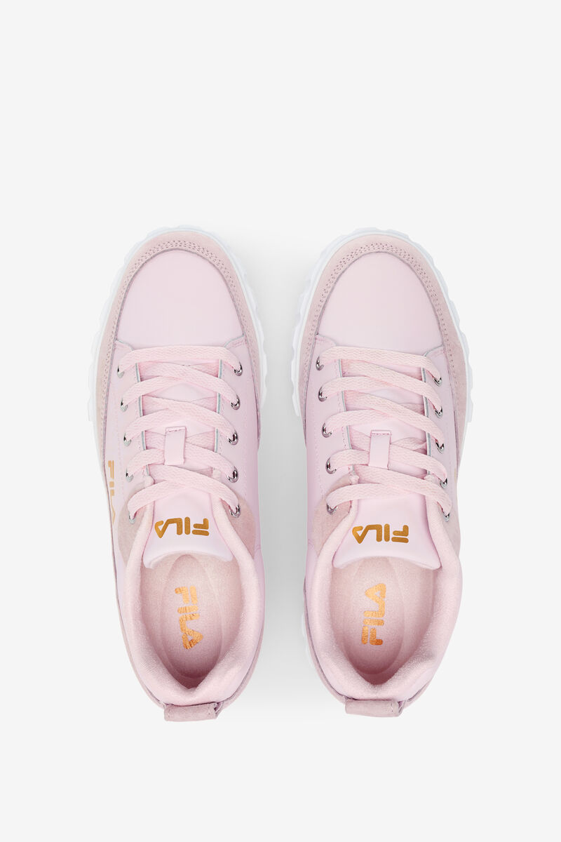 Fila Sandblast Low Pink / White / Metal Gold | h5WonaPEnVg