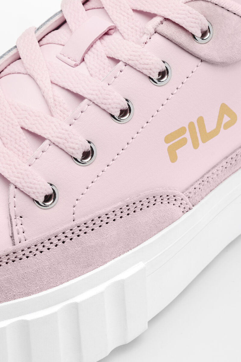 Fila Sandblast Low Pink / White / Metal Gold | h5WonaPEnVg