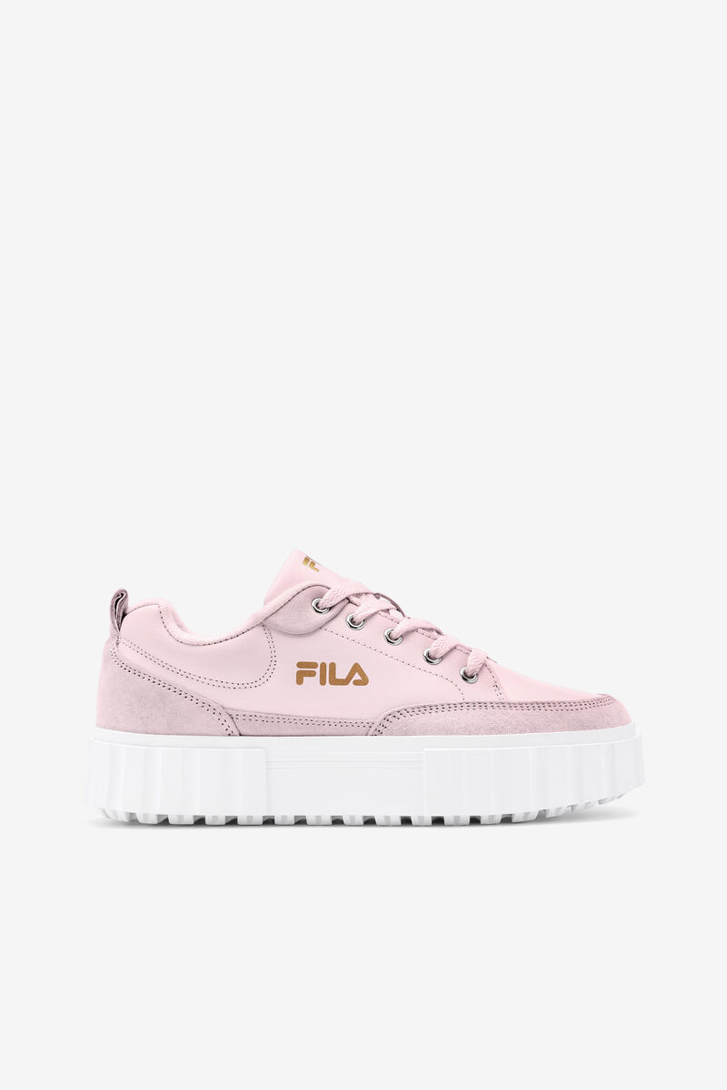 Fila Sandblast Low Pink / White / Metal Gold | h5WonaPEnVg