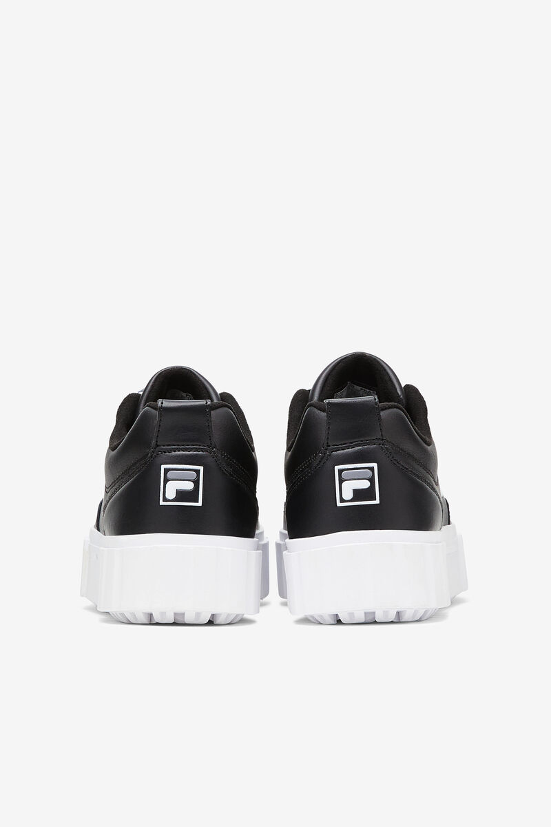 Fila Sandblast Low Satin Lace Black / White | 14tz9l4cAZD