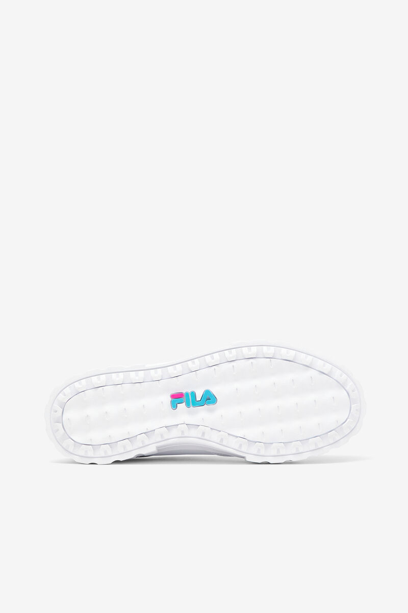 Fila Sandblast Low Satin Lace White / Blue / Metal Silver | orcYgVXS3zA