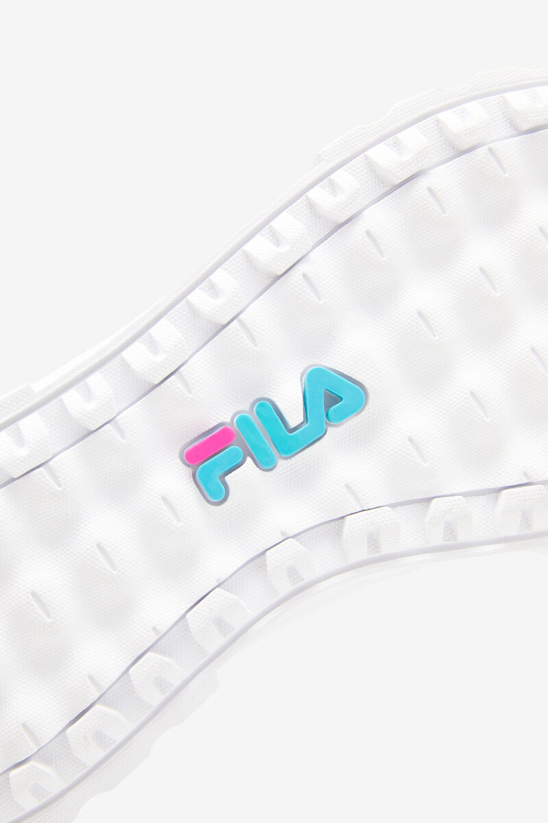 Fila Sandblast Low Satin Lace White / Blue / Metal Silver | orcYgVXS3zA