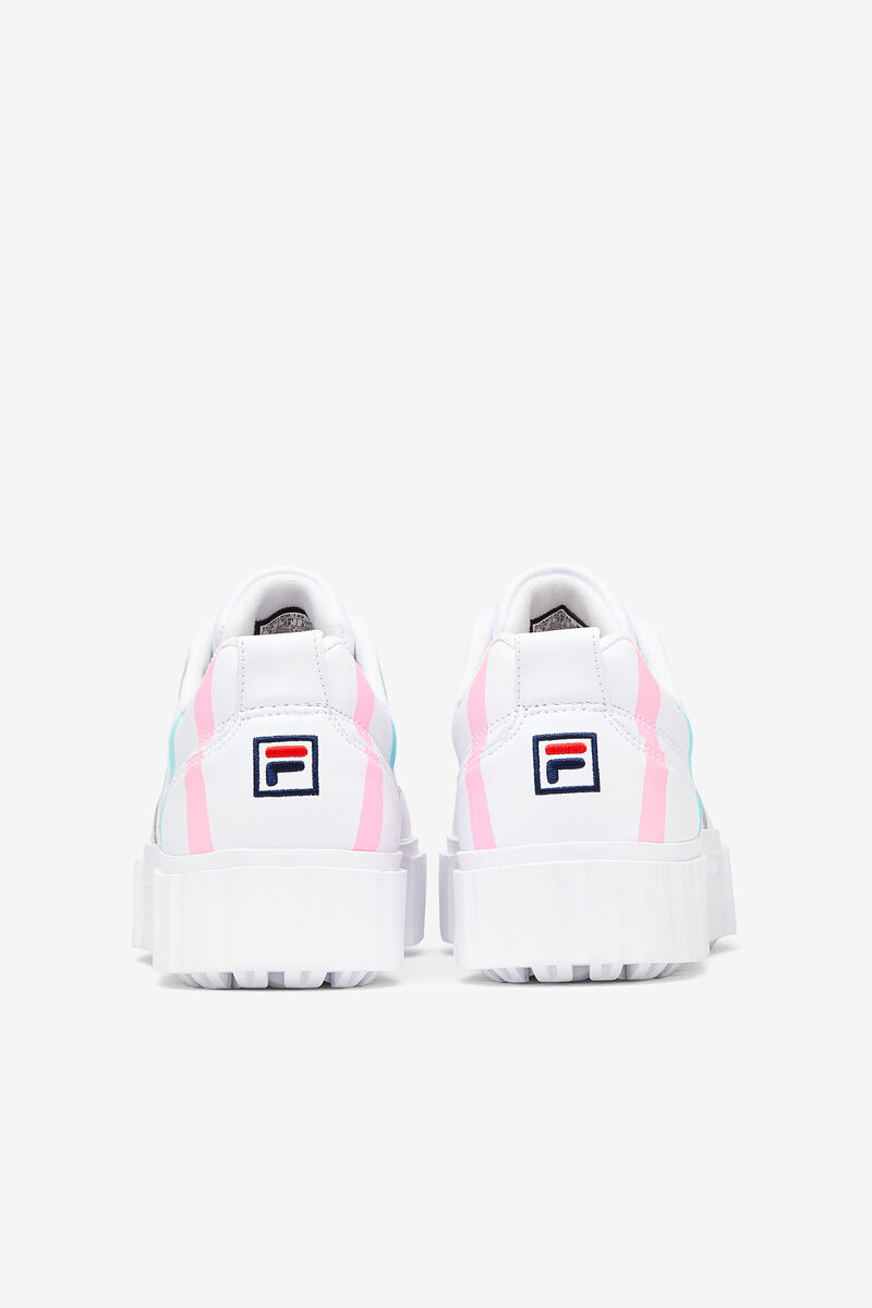 Fila Sandblast Low Stripe White / Blue | nFExJf8BuDh