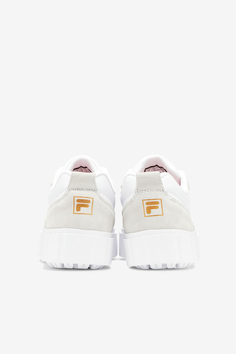 Fila Sandblast Low White / White / Metal Gold | Ycr4nfvF6Uw