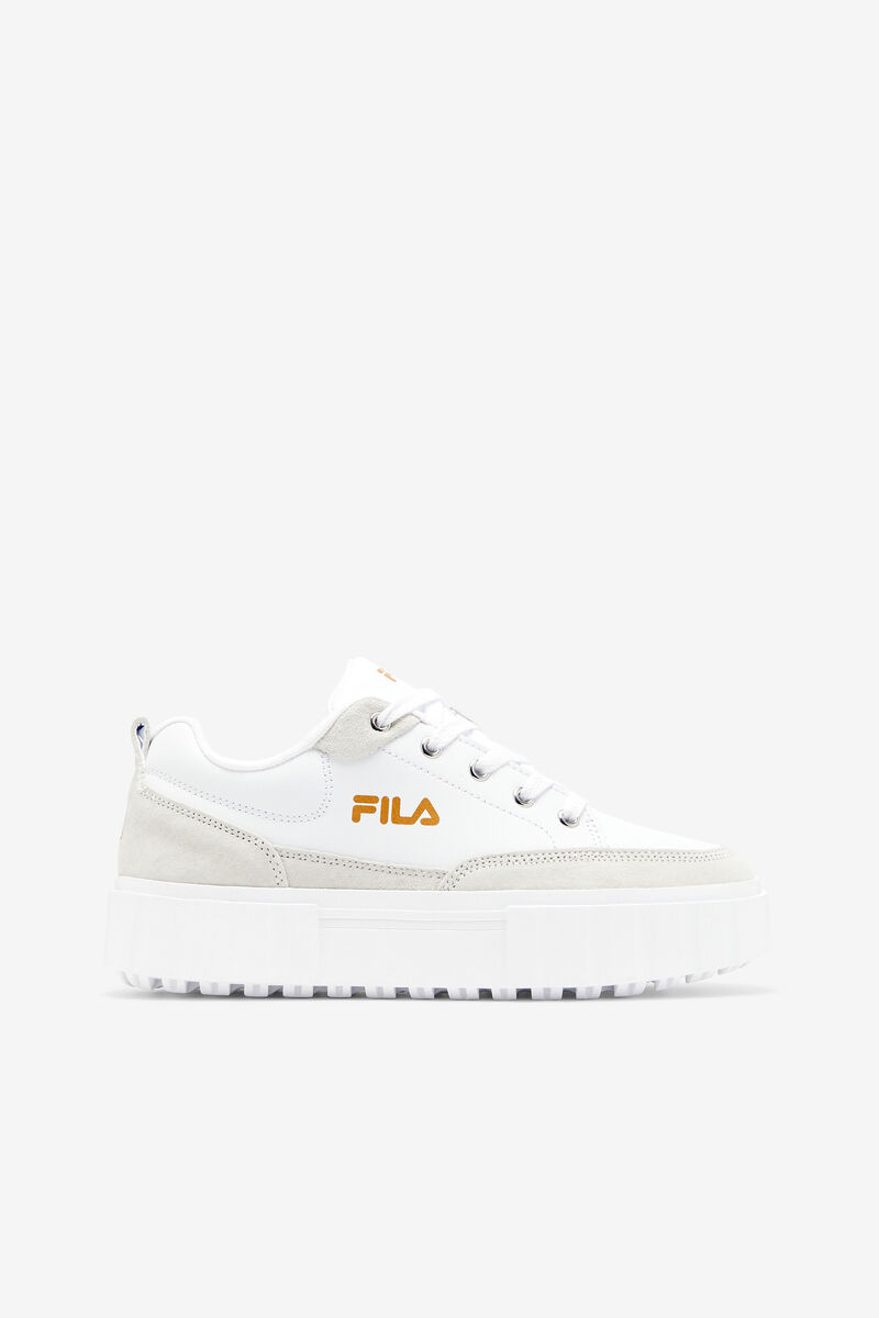 Fila Sandblast Low White / White / Metal Gold | Ycr4nfvF6Uw