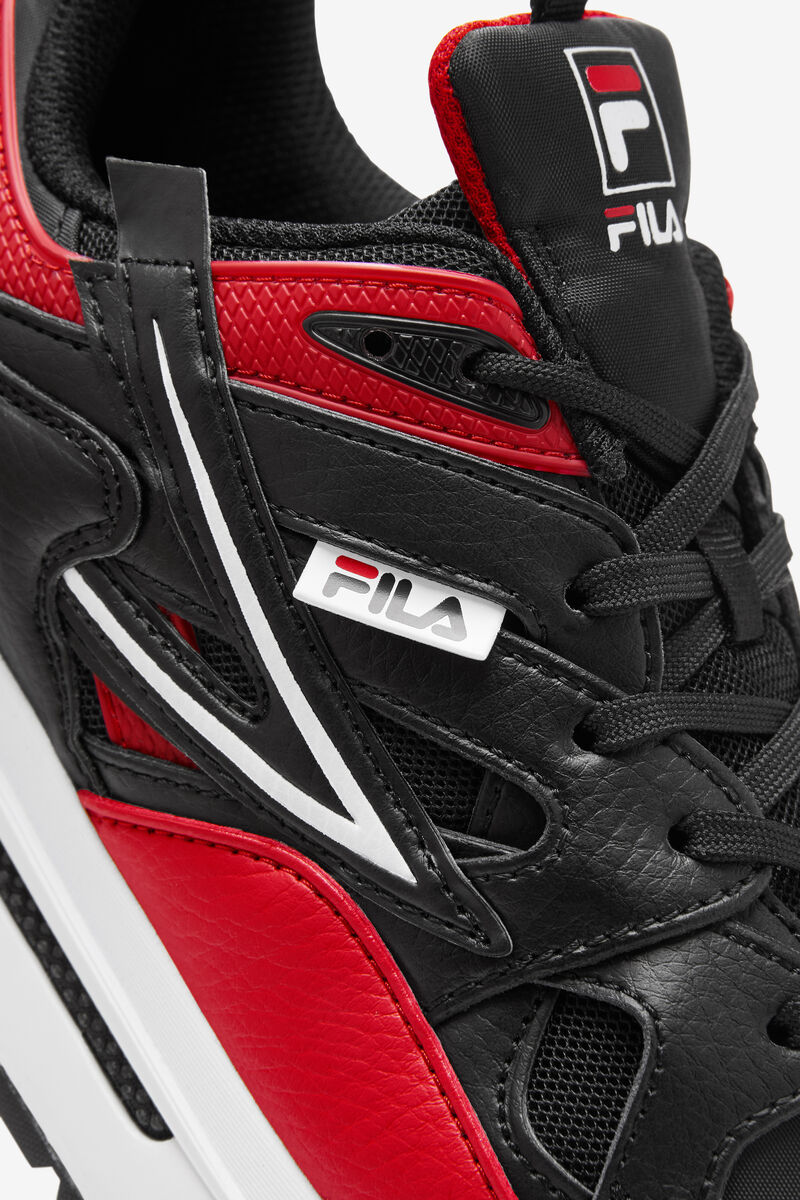 Fila Sandenal Dad Shoes | Fila Black / Red / White | GqvvrDt7QuE