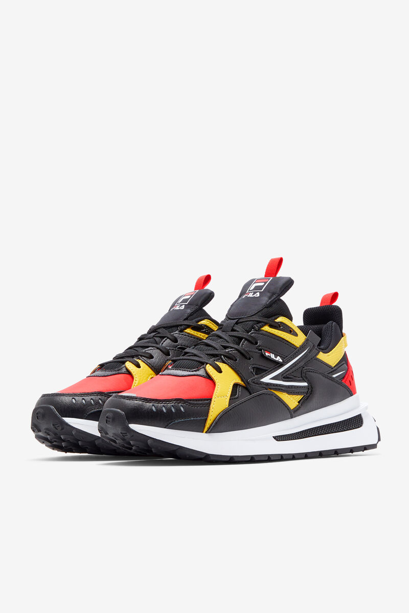 Fila Sandenal Dad Shoes | Fila Red / Black / Lemon | dVAPFeRkT9d