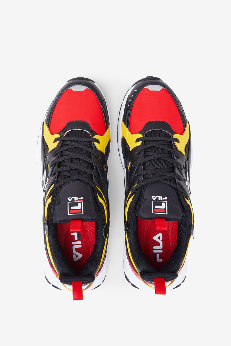 Fila Sandenal Dad Shoes | Fila Red / Black / Lemon | dVAPFeRkT9d