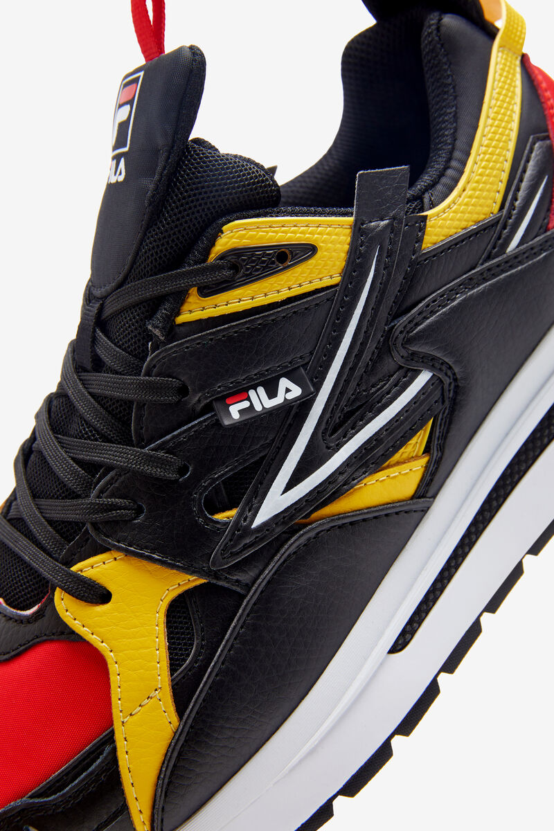 Fila Sandenal Dad Shoes | Fila Red / Black / Lemon | dVAPFeRkT9d