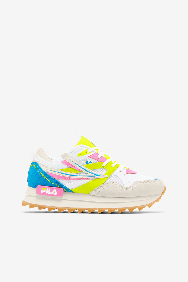 Fila Sandenal Orbit White / White / Yellow | rVydUNFTauU