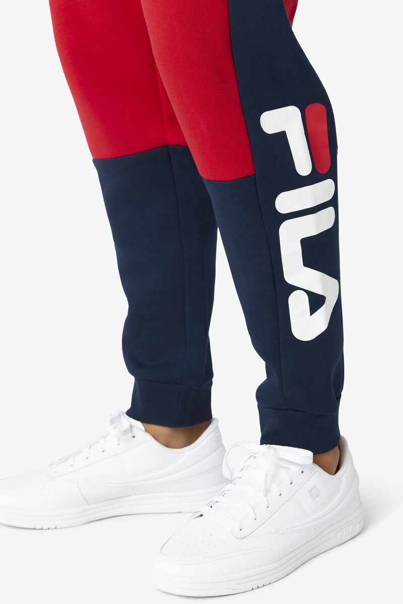 Fila Sander Pant White / Red / Navy | n2mb1ZvFM2V