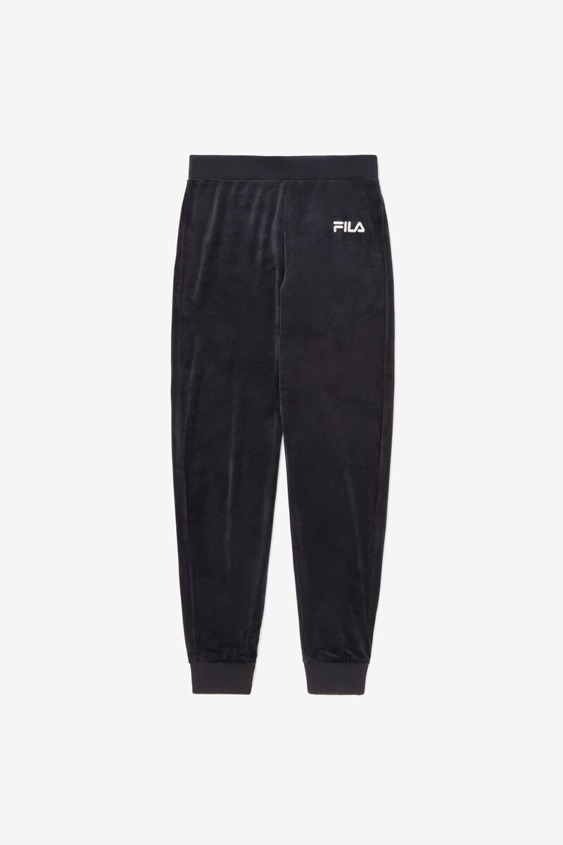 Fila Sara Velour Jogger Black | Ju9mEh6jNBJ