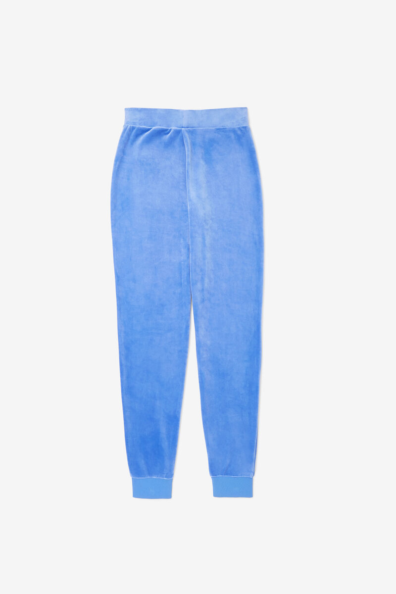 Fila Sara Velour Jogger Blue / White | NUgl97vjqUk