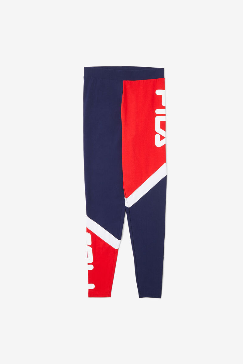 Fila Sia High Rise Legging Navy / Red / White | YKf5zVebSPg