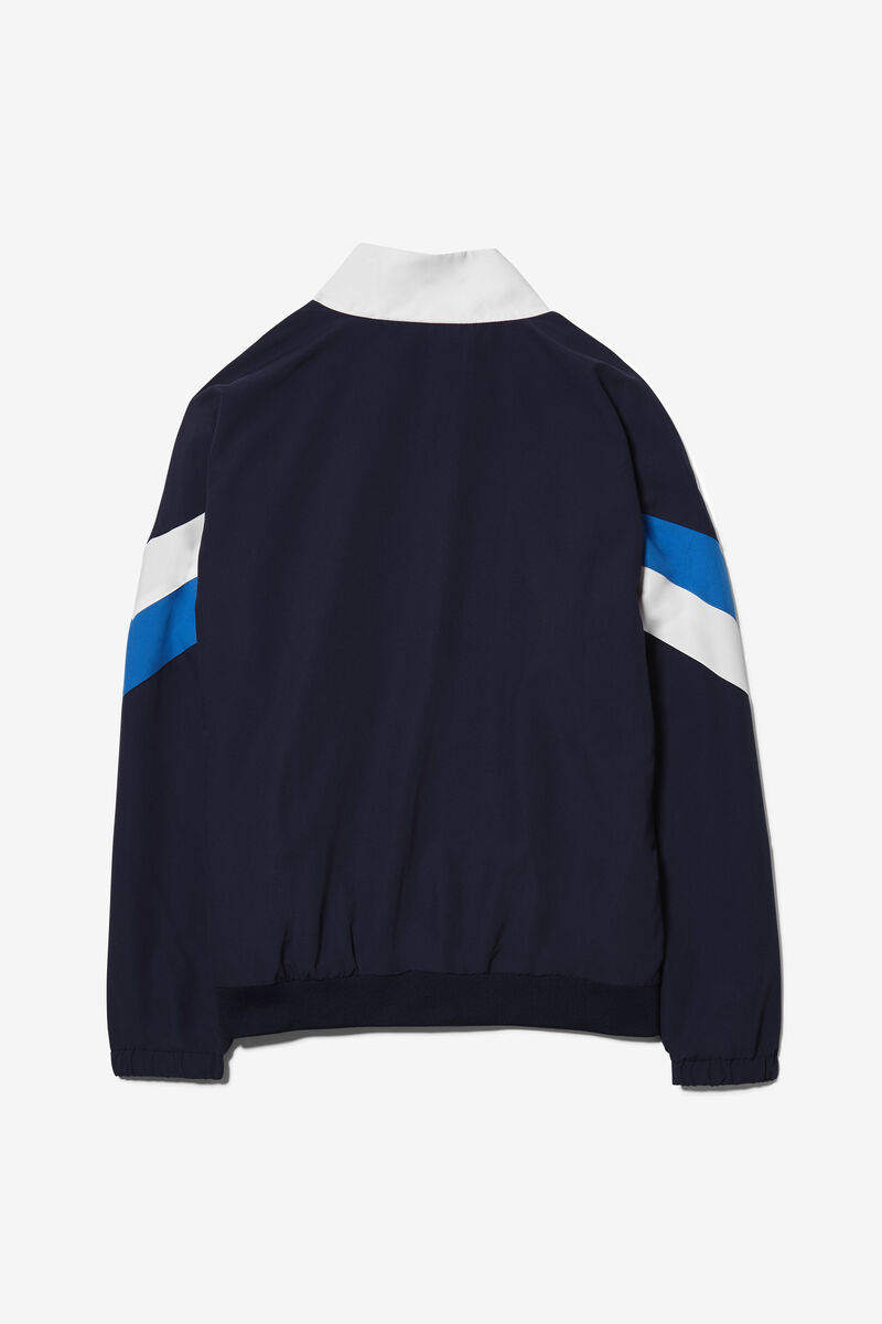 Fila Slade Track Jacket Navy / White / Blue | oLESQwWrvbh