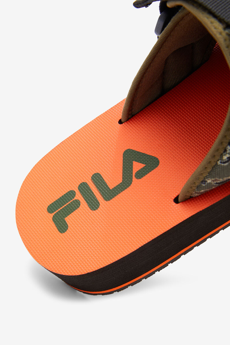 Fila Sol-slide V2 Camo Black / Olive | 7pf4hEViMPG